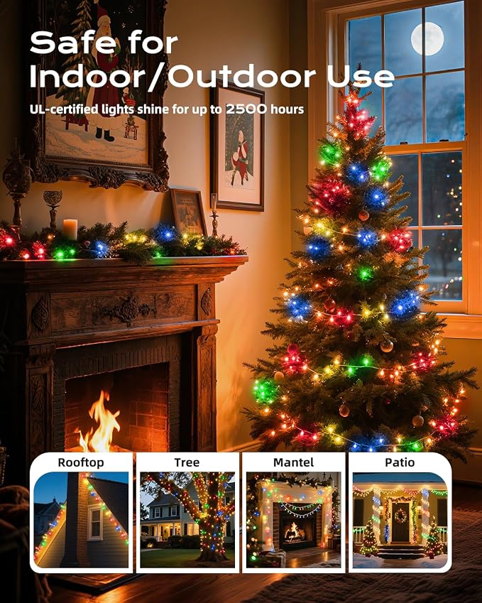 Brightown Multicolor Christmas Mini String Lights, 100-Count 26.5ft - Image 6