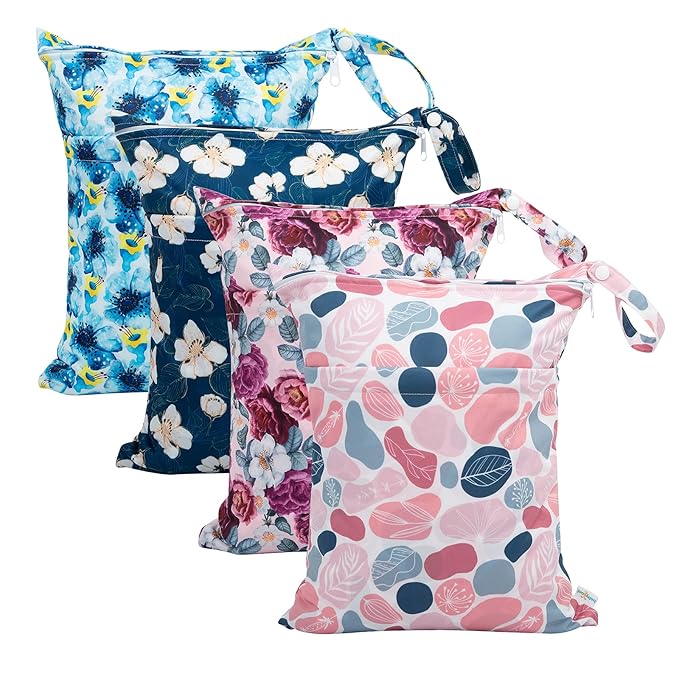 babygoal Wet Dry Bags for Baby Cloth Diapers, Washable Travel Bags, Gym Bag for by babygoal