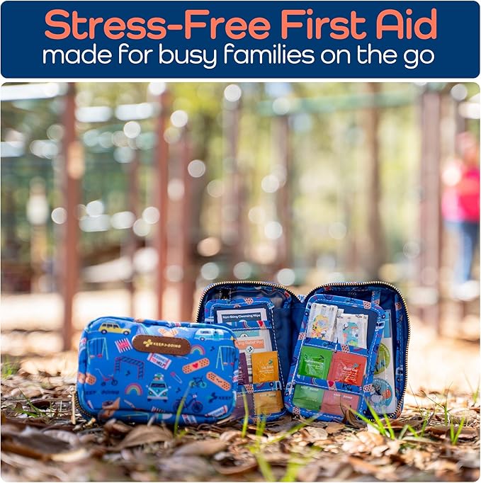KeepGoing Travel First Aid Kit for Kids – 130 Pc. for Car, Diaper Bag & Backpack - Image 5