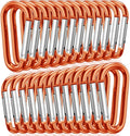 STURME 2" Aluminum D Ring Carabiners Clip D Shape Spring Loaded Gate Small by STURME
