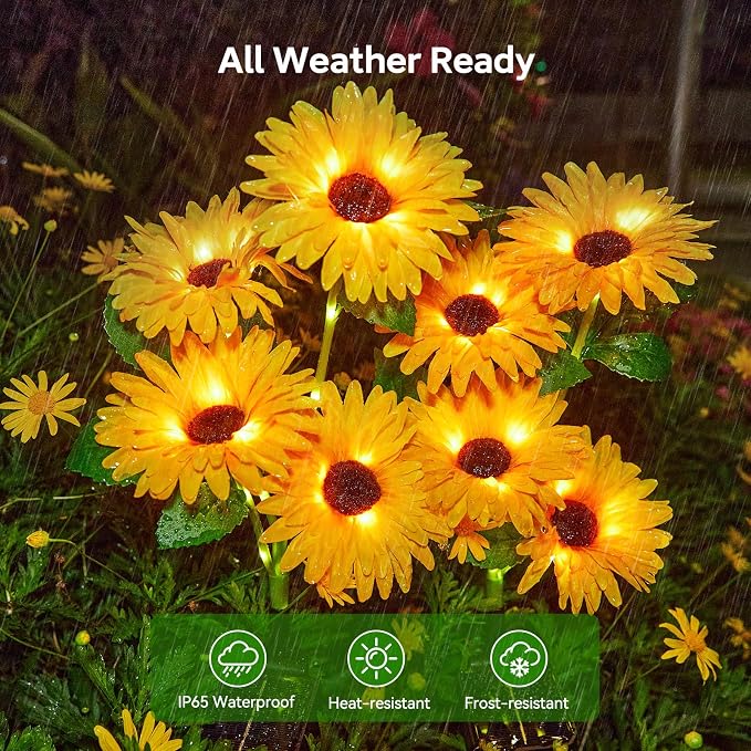 4 Pack Outdoor Solar Garden Lights - Image 5