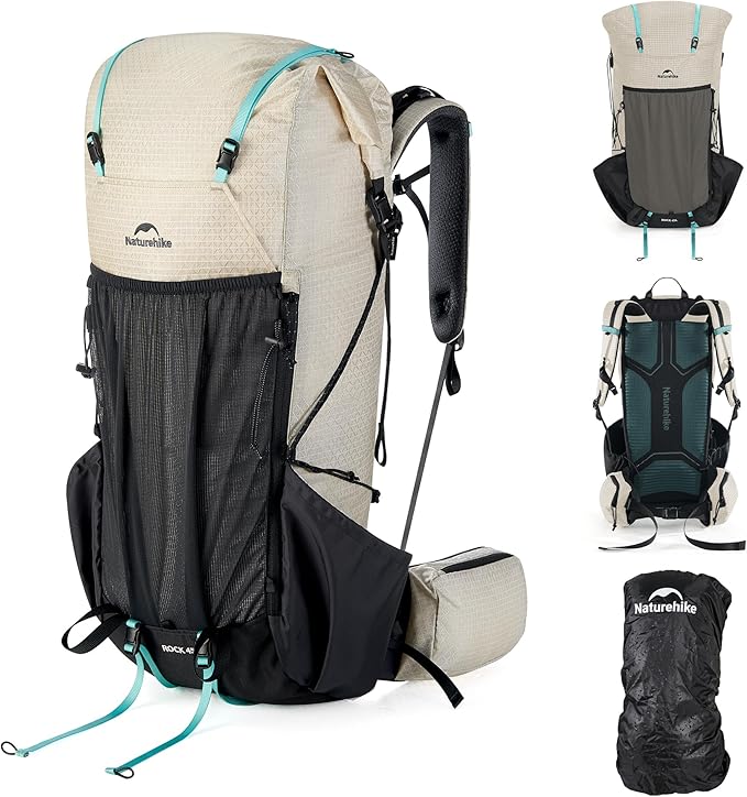 Naturehike 45L Rock 2.0 Upgraded Internal Frame Hiking Backpack by Naturehike