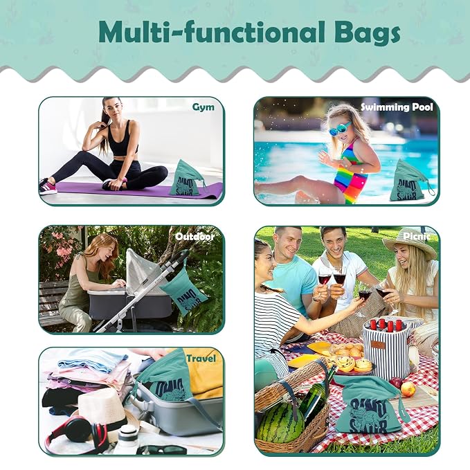 ALVABABY 3pcs Cloth Diaper Wet Dry Bags Waterproof Reusable - Image 4