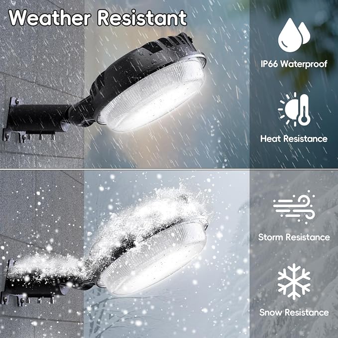 150W 4 Pack 20000LM Dusk to Dawn Outdoor Lighting, LED Barn Lights Outdoor - Image 5