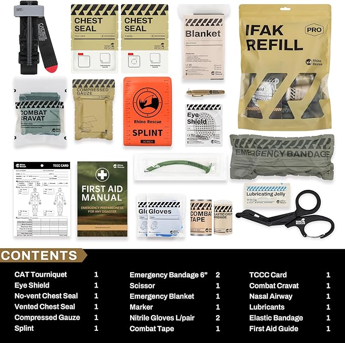 RHINO RESCUE IFAK Refill Kit 17Pcs - Image 2