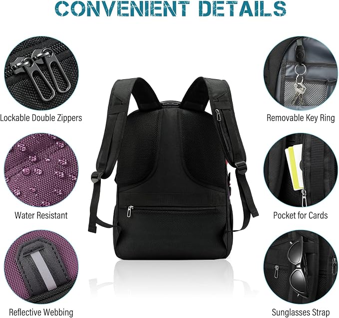 LOVEVOOK Travel Laptop Backpack Waterproof Anti Theft Backpack - Image 5
