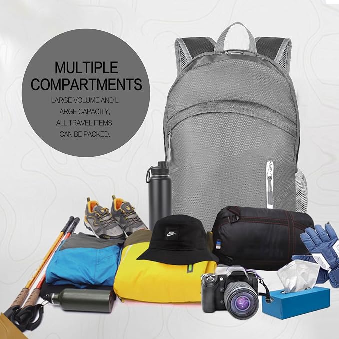 Waterproof Foldable Backpack Dry Storage Lightweight Daypack 35L Outdoor - Image 7