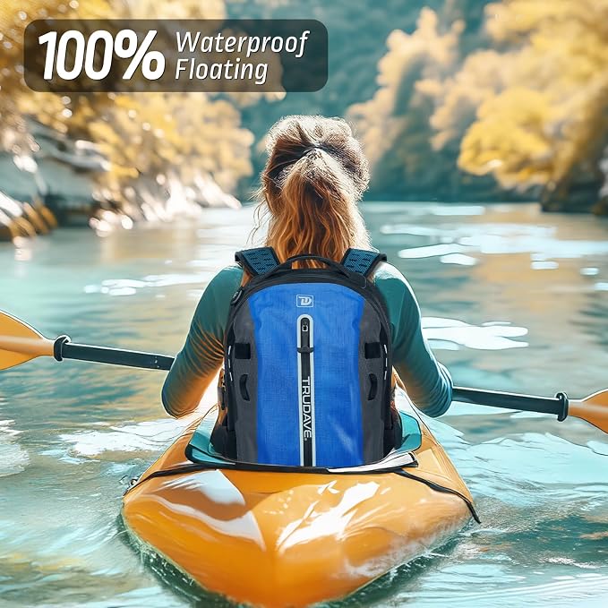 Trudave Waterproof Backpack, Waterproof Submersible Backpack, Floating TPU - Image 3
