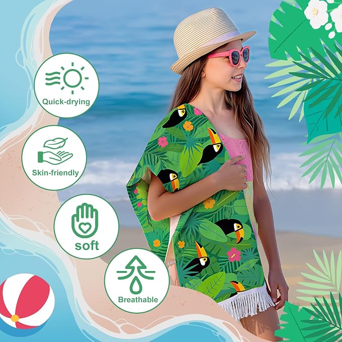 Peryiter 24 Pack Microfiber Oversize Turkish Beach Towel Set 12 Large Absorbent - Image 3