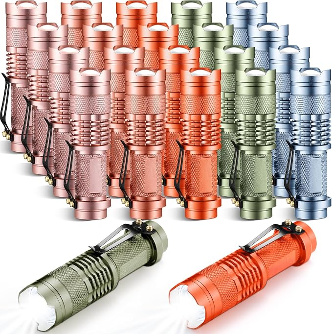 Fumete 20 Pieces LED Flashlight Mini 3 Mode Tactical Torch Small Water by Fumete
