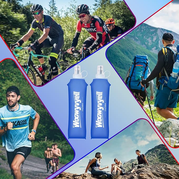 Running Vest Soft Flask, Collapsible Water Bottles - Image 6