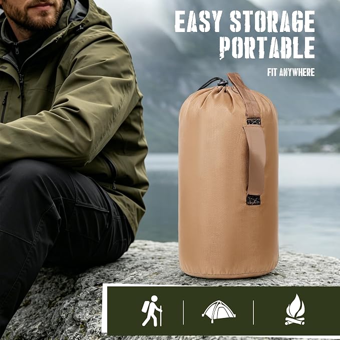 Lenotos Woobie Blanket, Thermal Insulated Military Poncho Liner, Water-Resistant - Image 5