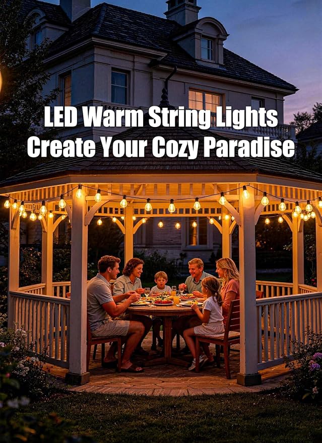 100FT Outdoor String Lights Waterproof - Image 9