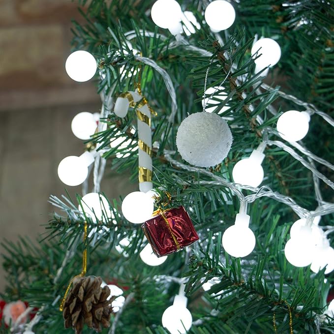 Minetom 33 Feet 100 Led Globe Ball String Lights, Fairy String Lights Plug in - Image 9