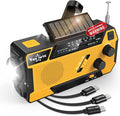 Hand Crank Emergency Radio 7400mWh Solar Hand Crank Radio Built in 3 Charging by yesiwtc