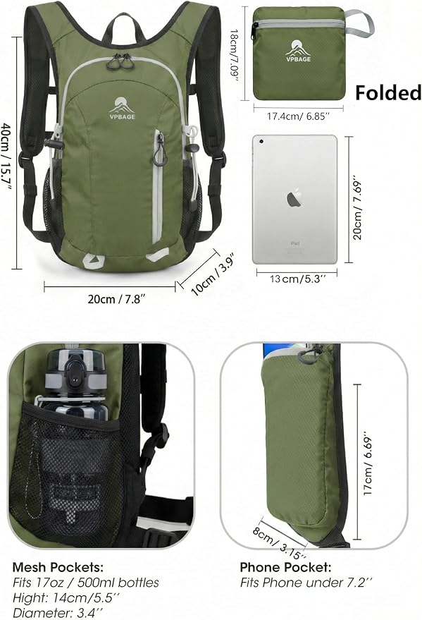 Foldable Small Hiking Backpack - Image 5