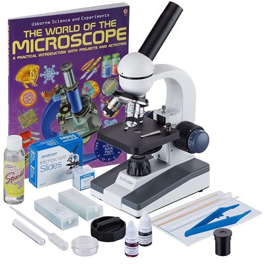 AmScope M150 Series Portable Monocular Student Compound Microscope by AmScope