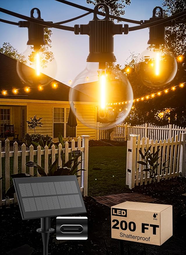Zuske Solar String Lights Outdoor Waterproof 200FT by Zuske