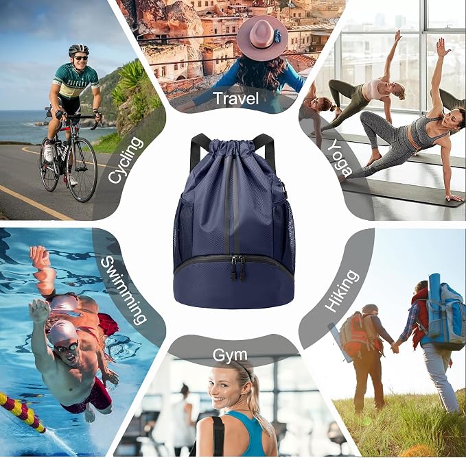 Hoedia Sports Drawstring Backpack - Image 6