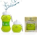 Collapsible Water Bottles with Carabiner Food Grade Sports Water Bottle by ETHLETICO