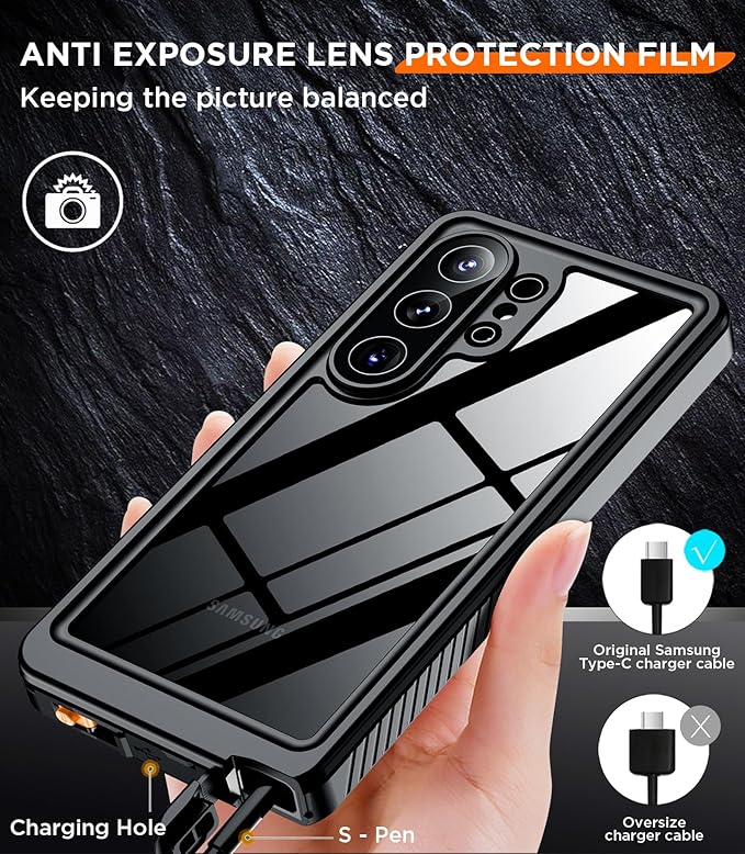 Temdan Designed for Samsung Galaxy S26 Ultra Case Waterproof, Built-in Lens & - Image 7