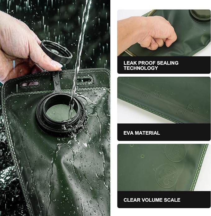 Mardingtop Hydration Bladder, 2.5 Liter Leak Proof Water Bladder, Military - Image 5