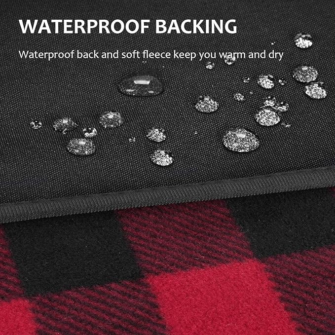 Tirrinia Large Waterproof Outdoor Blanket, Soft Warm Windproof Stadium Blanket - Image 2