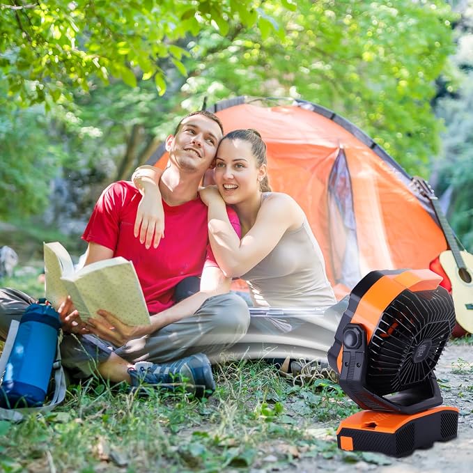 WESTTREE 20000mAh Camping Fan Oscillating Portable Fan Battery Powered Fans - Image 7