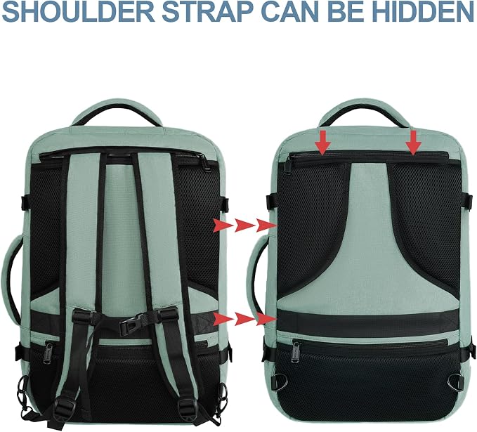 Vancropak Travel Bag, Large 40L Carry on Backpack Airline Approved Expandable - Image 5