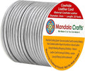 Mandala Crafts Round Genuine Silver Leather Cord by MandalaCrafts