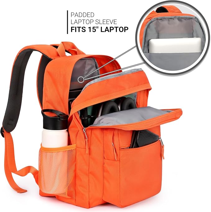 ZORFIN 26L Backpack for College, and Travel: Water Resistant Bookbag - Image 4