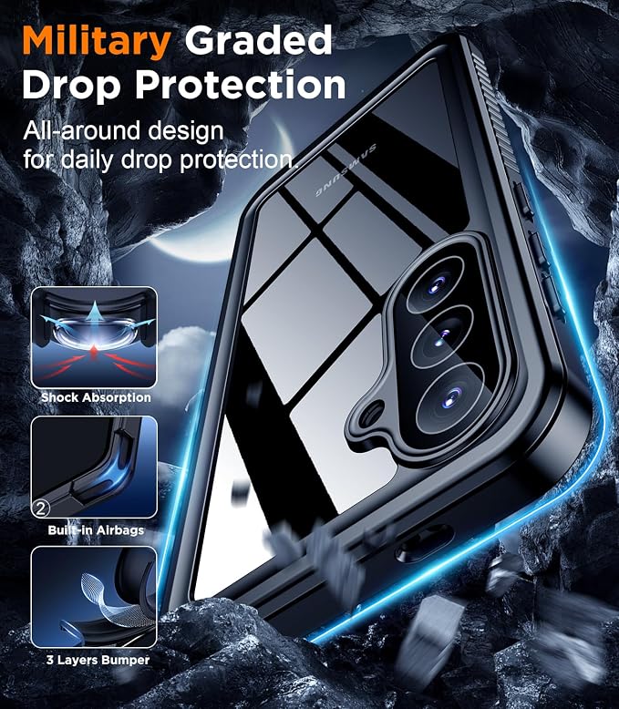 Temdan Designed for Samsung Galaxy S26 Case Waterproof, Built-in Lens & Screen - Image 5