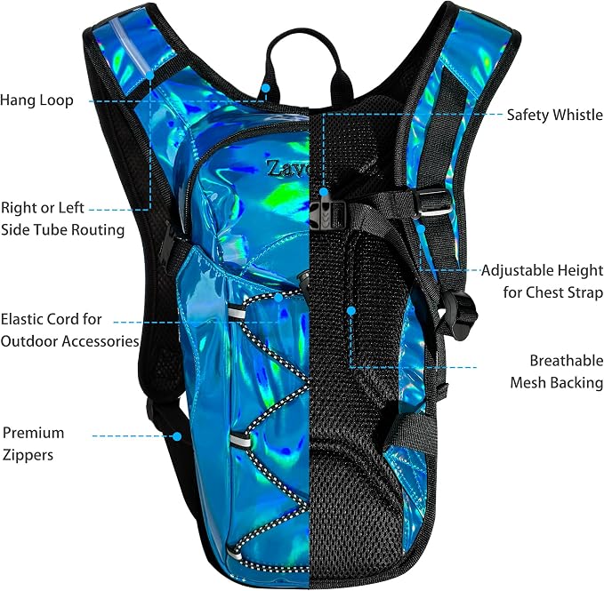 Reflective Hydration Backpack, Hydration Pack - Image 3