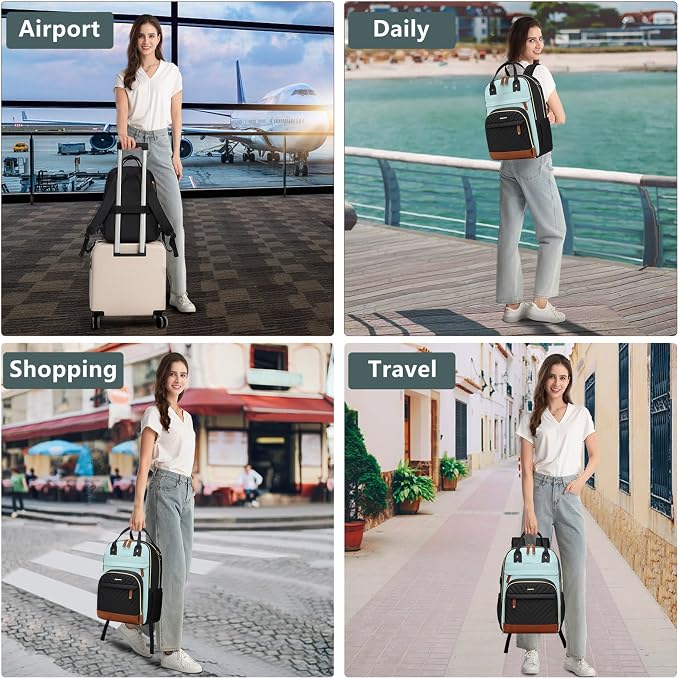 Laptop Backpack for Women Work Bookbag: 15.6 Inch College Backpacks - Image 6