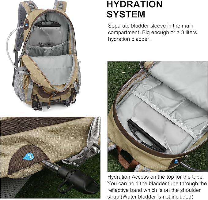 MOUNTAINTOP 25L/40L Hiking Backpack, Lightweight Travel Backpack - Image 4