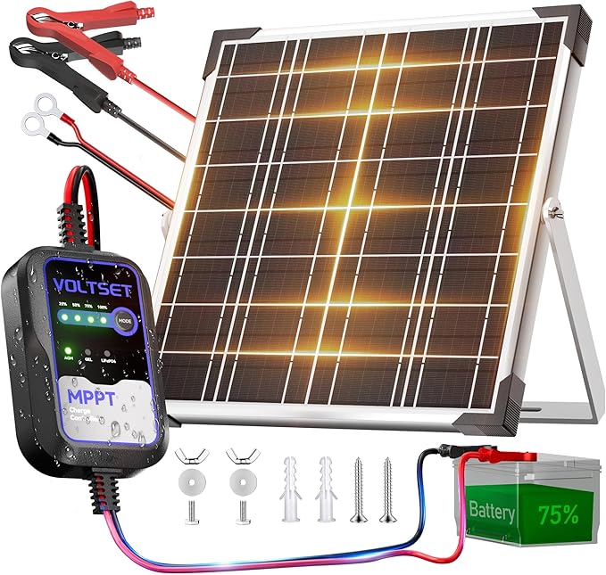 Voltset Solar Panel Kit 20W 12V by Voltset