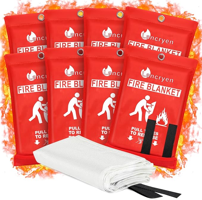Lancryen Emergency Fire Blanket, Fire Extinguisher Blanket, Fire Suppression by Lancryen
