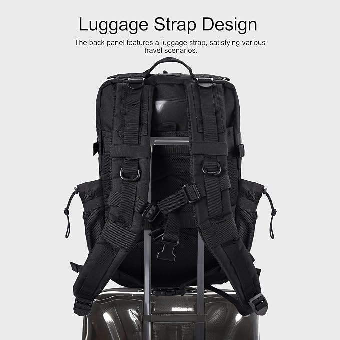 LHI Military Tactical Backpack for Men and Women 45L Army 3 Days Assault Pack - Image 3