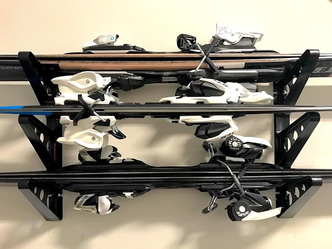 StoreYourBoard Ski Rack – Heavy-Duty Horizontal Ski Wall Mount & Snowboard Wall - Image 5
