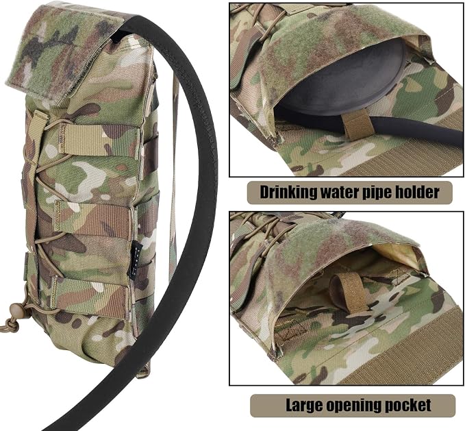 PETAC GEAR 1.5L / 3L Tactical Hydration Pack，Molle Carrier Pouch - Image 3