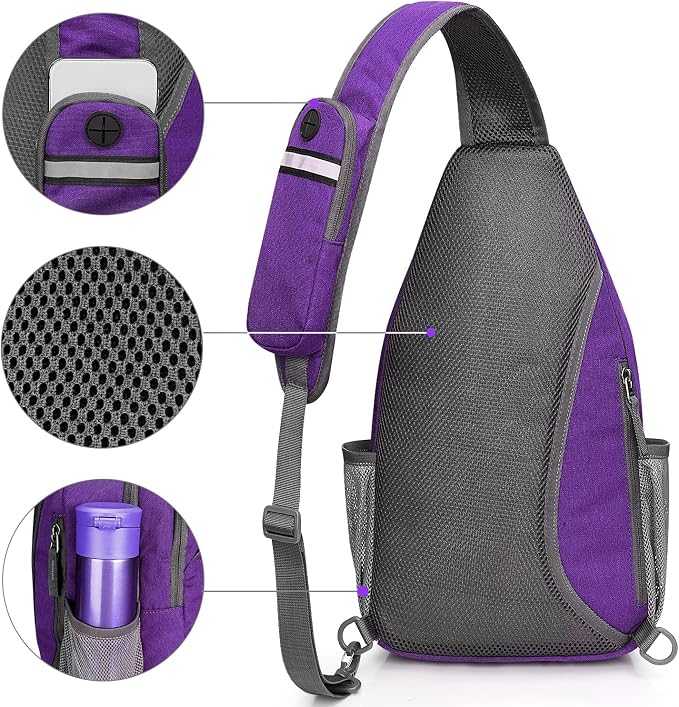 G4Free Sling Bag RFID Blocking Sling Backpack Crossbody Chest Bag Daypack - Image 6