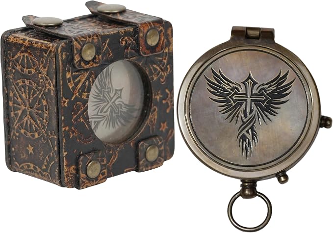 Handmade Brass Antique Compass - Image 2