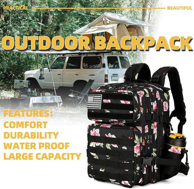 Lovelinks21 25L Tactical Military Backpack Small Travel Rucksack - Image 7
