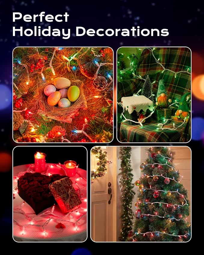 Brightown Multicolor Christmas Mini String Lights, 100-Count 26.5ft - Image 8