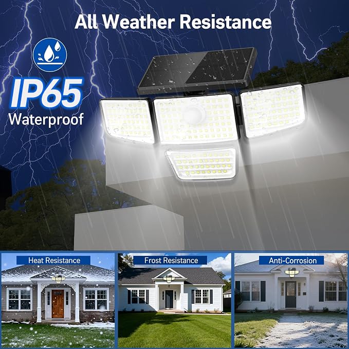 Adewalk 3000LM Solar Outdoor Lights - Image 8