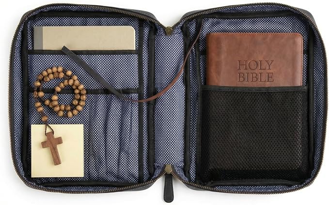 LEATHER VILLAGE Handmade Vintage Leather Bible Cover - Image 2