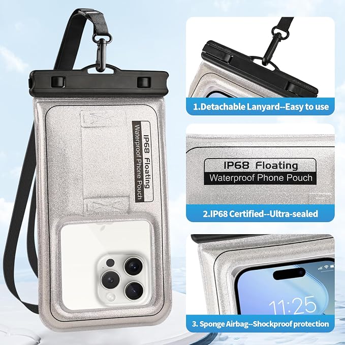 Floating Waterproof Phone Pouch, IPX68 Waterproof Phone Case - Image 7