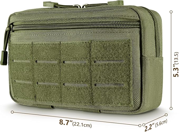 FRTKK Tactical Molle Admin Pouch Utility Laser Cut EDC Tool Pouch Bag - Image 2