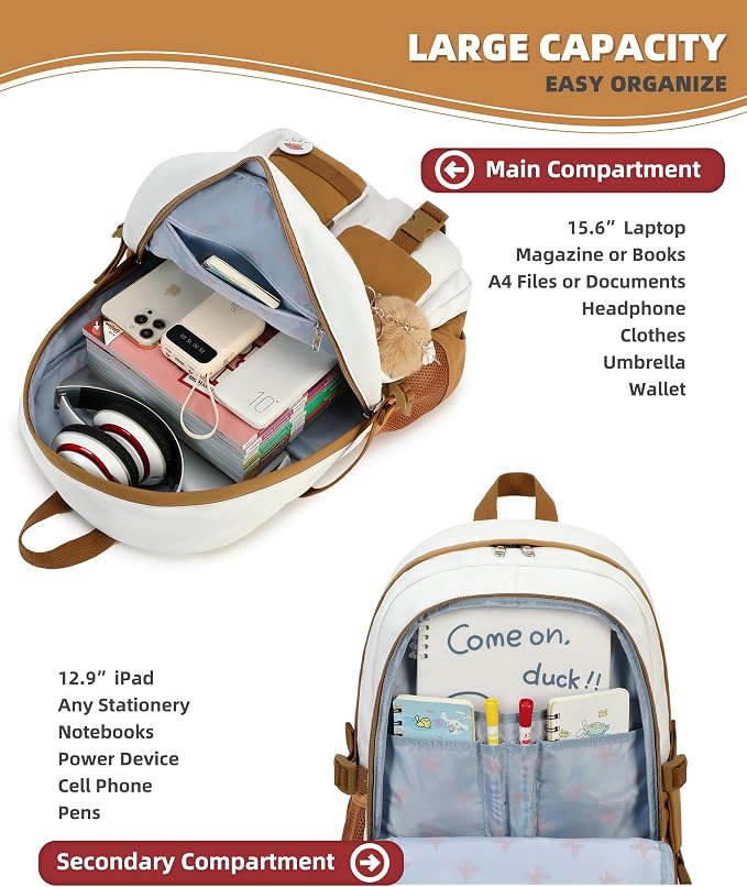 Hidds Laptop Backpacks 15.6 Inch School Bag Elementary Middle High College - Image 3