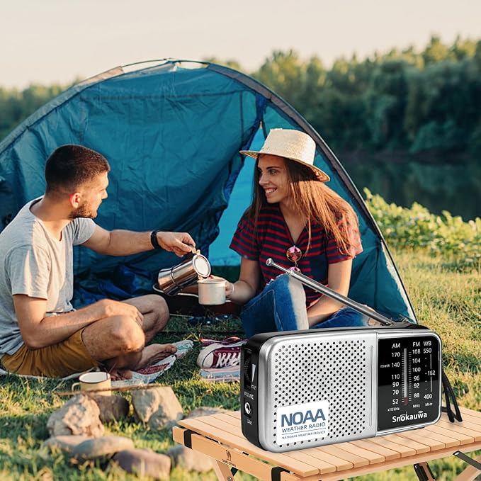 Portable AM FM Transistor Radio Battery Operated, NOAA Weather Radio - Image 6